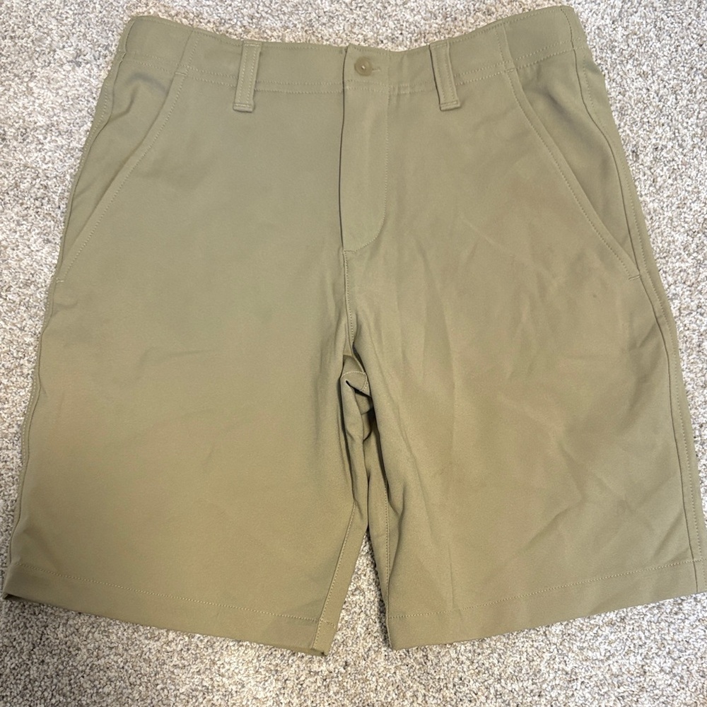 Under Armour Boy’s Khaki Flat Front Shorts